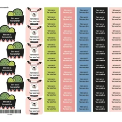 Kids Clement - Impressions Personalized Name Labels|Personalized Name Labels>School Name Labels - Cactus