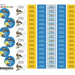 Kids Clement - Impressions School Name Labels - Little Wolf