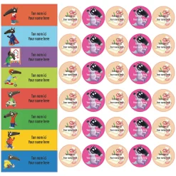 Kids Clement - Impressions School Name Labels - Little Wolf