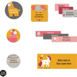Kids Clement - Impressions Personalized Name Labels|Personalized Name Labels>School Name Labels - Llamas