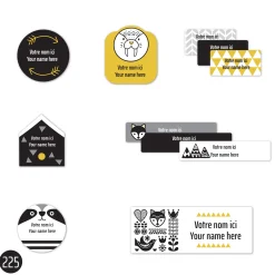 Kids Clement - Impressions School Name Labels - Scandinavian