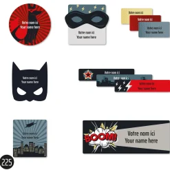 Kids Clement - Impressions School Name Labels - Superheros