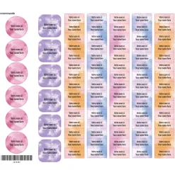Kids Clement - Impressions School Name Labels - Tie-Dye 1