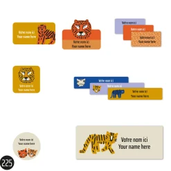 Kids Clement - Impressions Personalized Name Labels|Personalized Name Labels>School Name Labels - Tigers