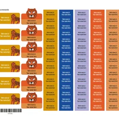 Kids Clement - Impressions Personalized Name Labels|Personalized Name Labels>School Name Labels - Tigers