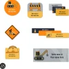Kids Clement - Impressions School Name Labels - Trucks