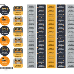 Kids Clement - Impressions School Name Labels - Trucks