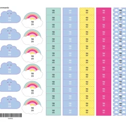 Kids Clement - Impressions School Name Labels - Unicorn