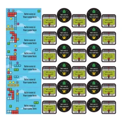 Kids Clement - Impressions School Name Labels - Video games