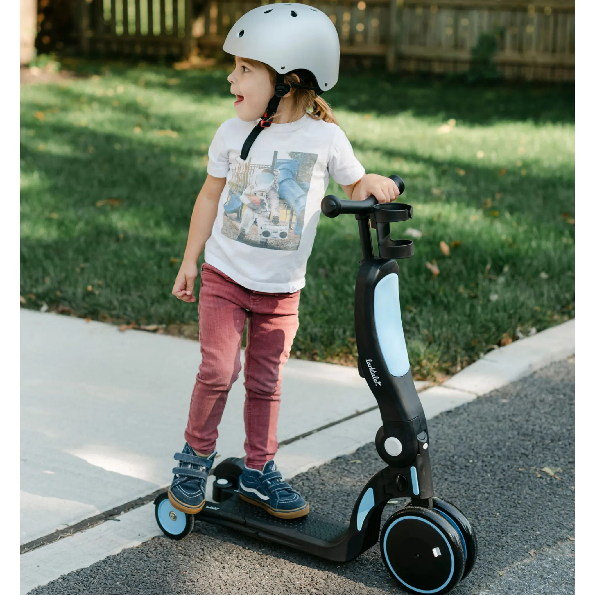 Kids Larktale Summer Activities|Bikes And Accessories>Scoobi™ 5-in-1 Convertible Scooter - Green