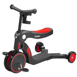 Kids Larktale Scoobi™ 5-in-1 Convertible Scooter - Red