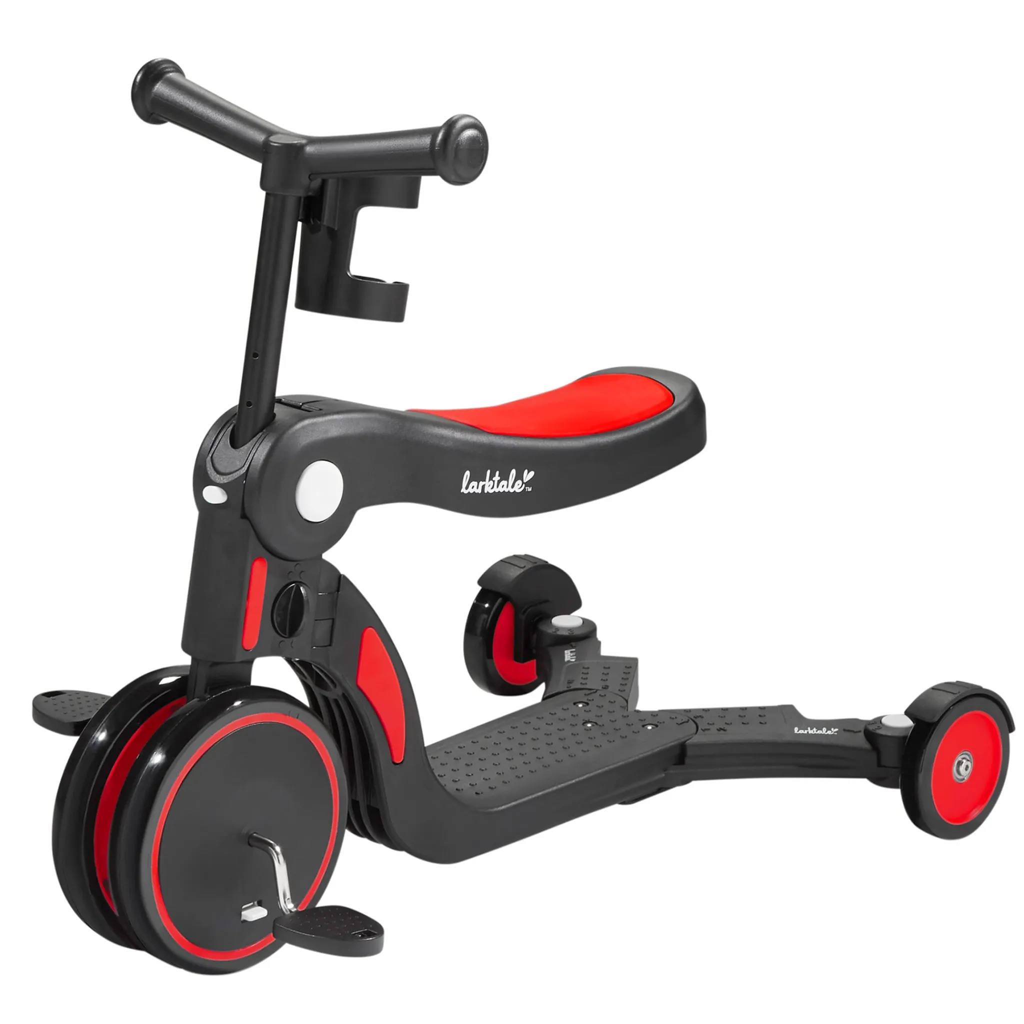 Kids Larktale Scoobi™ 5-in-1 Convertible Scooter - Red