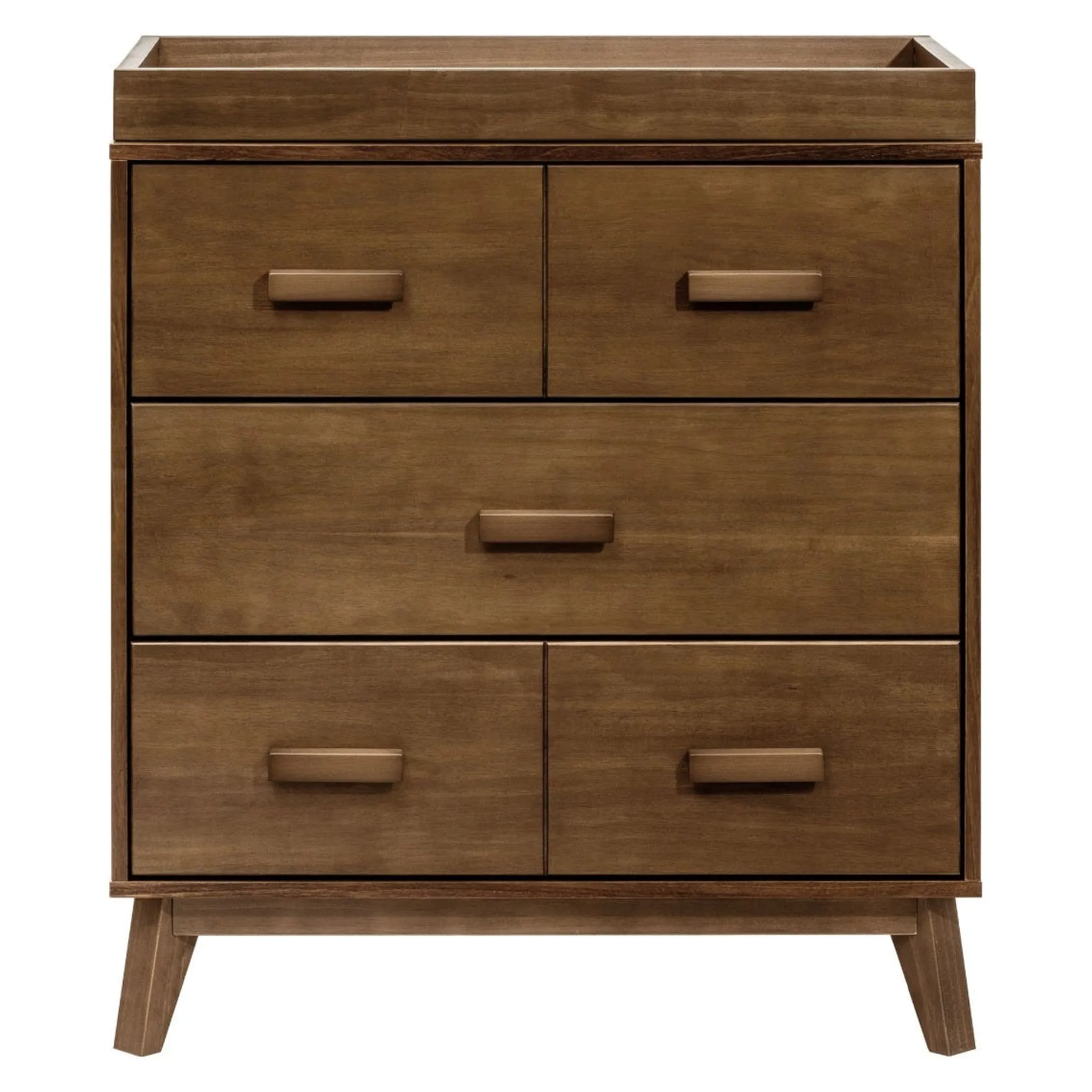 Babyletto Changing Tables>Scoot 3-Drawer Changer Dresser - Walnut