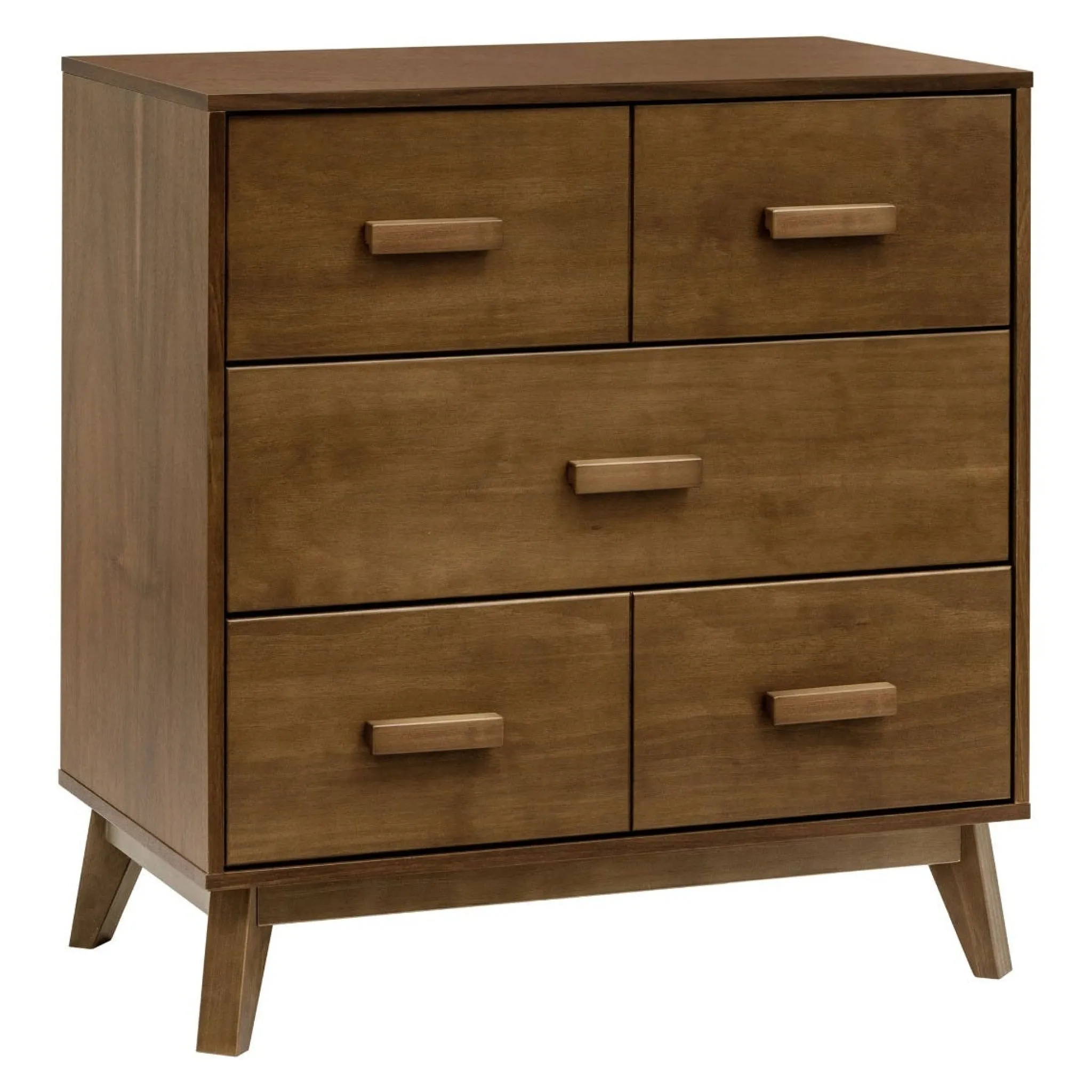 Babyletto Changing Tables>Scoot 3-Drawer Changer Dresser - Walnut