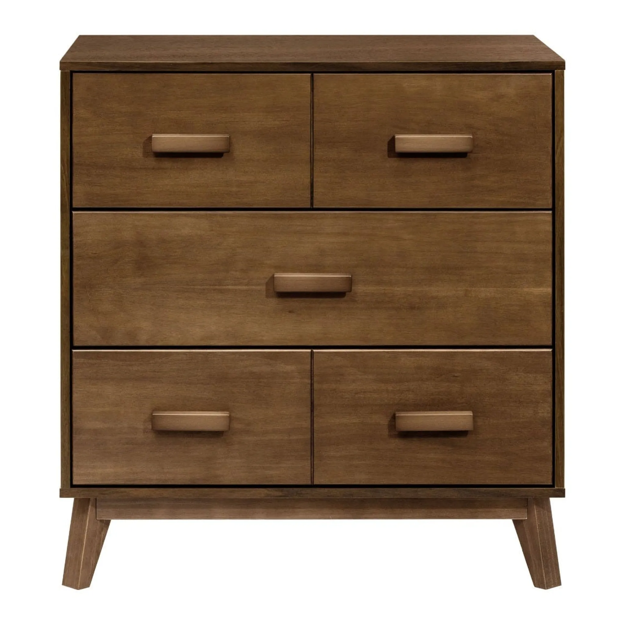 Babyletto Changing Tables>Scoot 3-Drawer Changer Dresser - Walnut