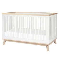 Babyletto Cribs & Mattresses|Cribs & Mattresses>Scoot 3-in-1 Convertible Crib - White / Washed Natural