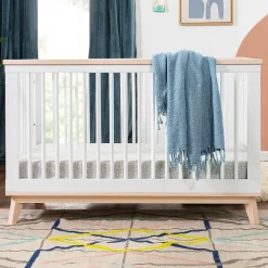Babyletto Cribs & Mattresses|Cribs & Mattresses>Scoot 3-in-1 Convertible Crib - White / Washed Natural