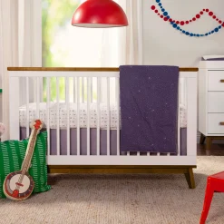 Babyletto Cribs & Mattresses|Cribs & Mattresses>Scoot 3-in-1 Convertible Crib - White / Walnut