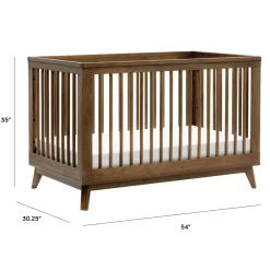 Babyletto Scoot 3-in-1 Convertible Crib - Walnut