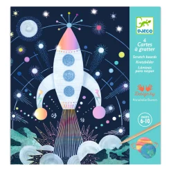 Kids Djeco Diy & Activities>Scratch Cards / Cosmic mission