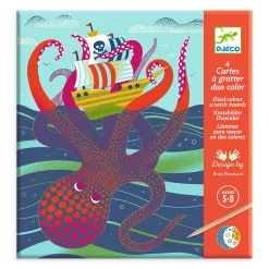 Kids Djeco Scratch Cards / Topsy-Turvy