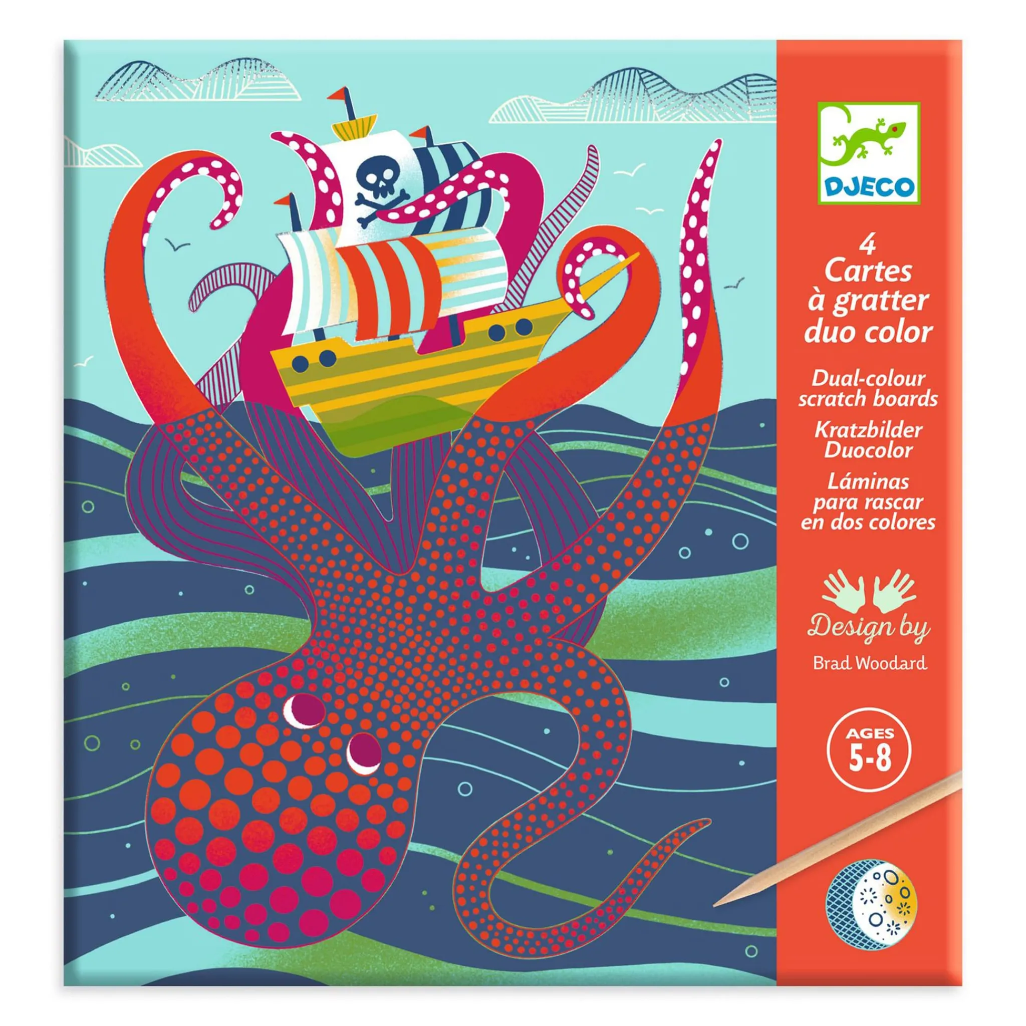 Kids Djeco Scratch Cards / Topsy-Turvy