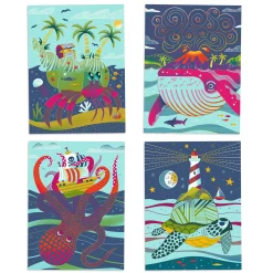 Kids Djeco Scratch Cards / Topsy-Turvy