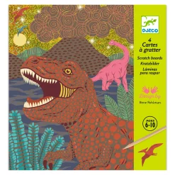 Kids Djeco Scratch Cards / When dinosaurs reigned