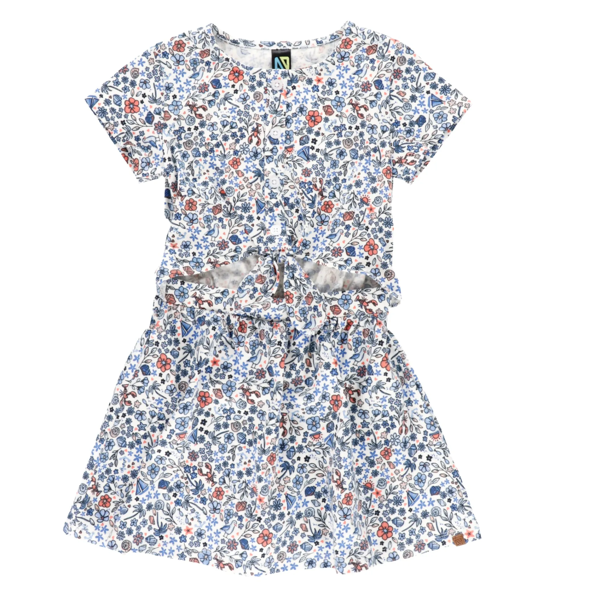 Kids Nano Dresses & Rompers>Sea Flowers Dress 2-12
