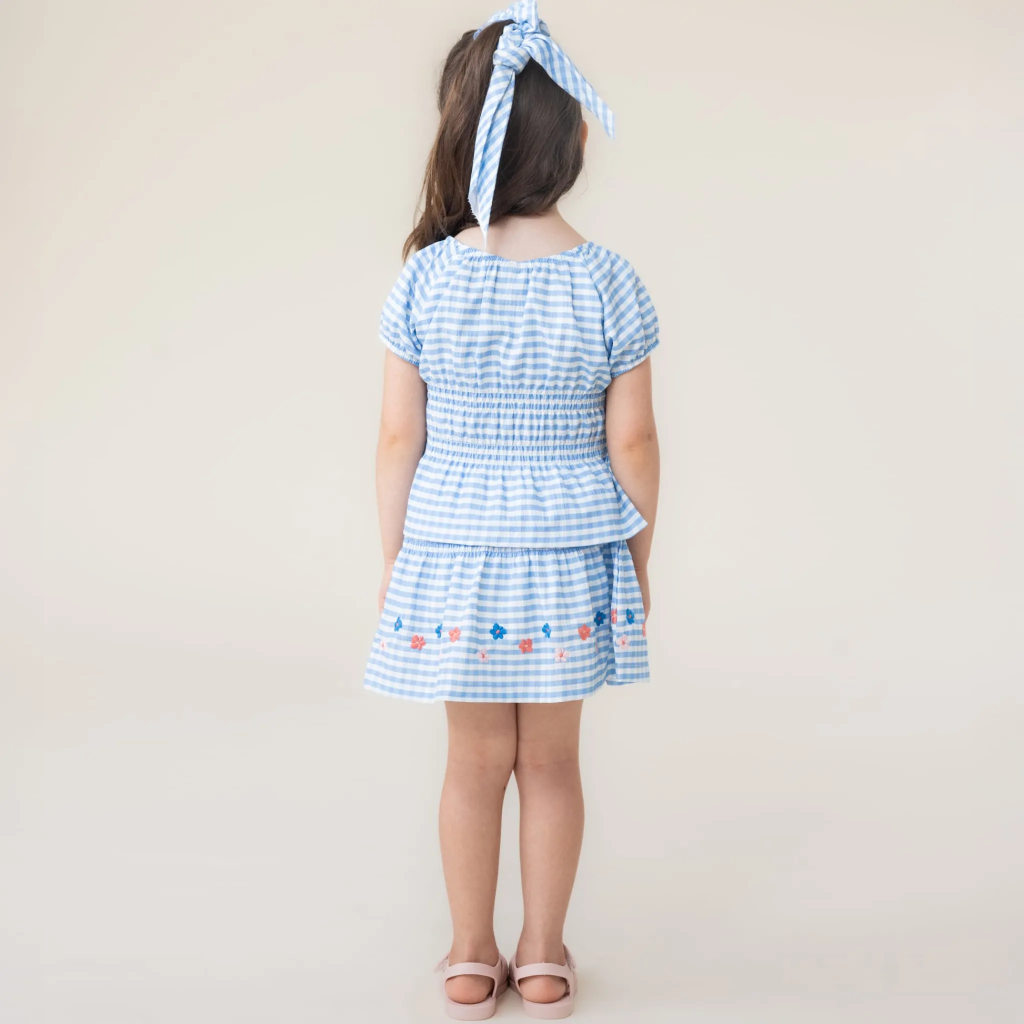 Kids Nano Skirts>Sea Vichy Skort 2-12