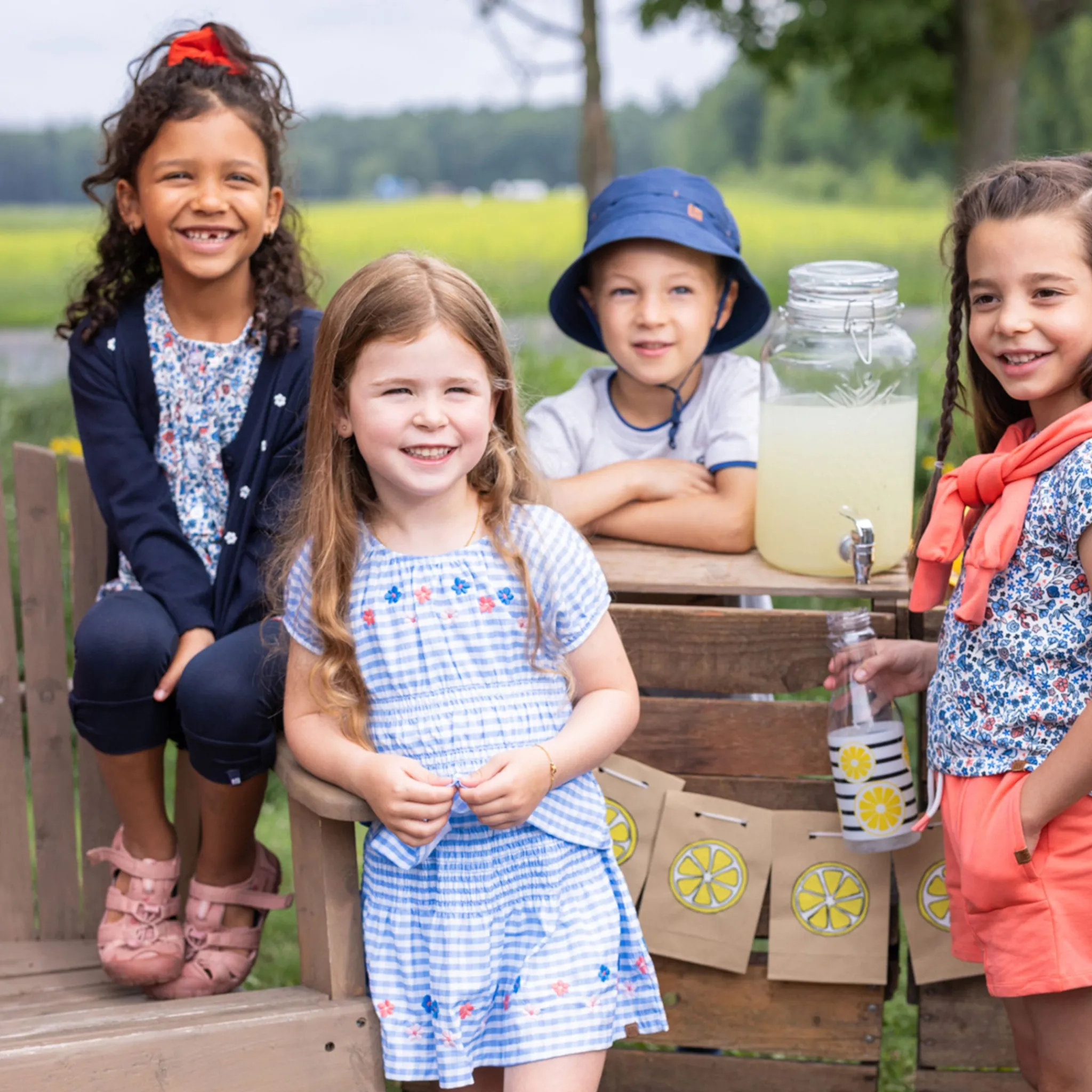 Kids Nano Skirts>Sea Vichy Skort 2-12