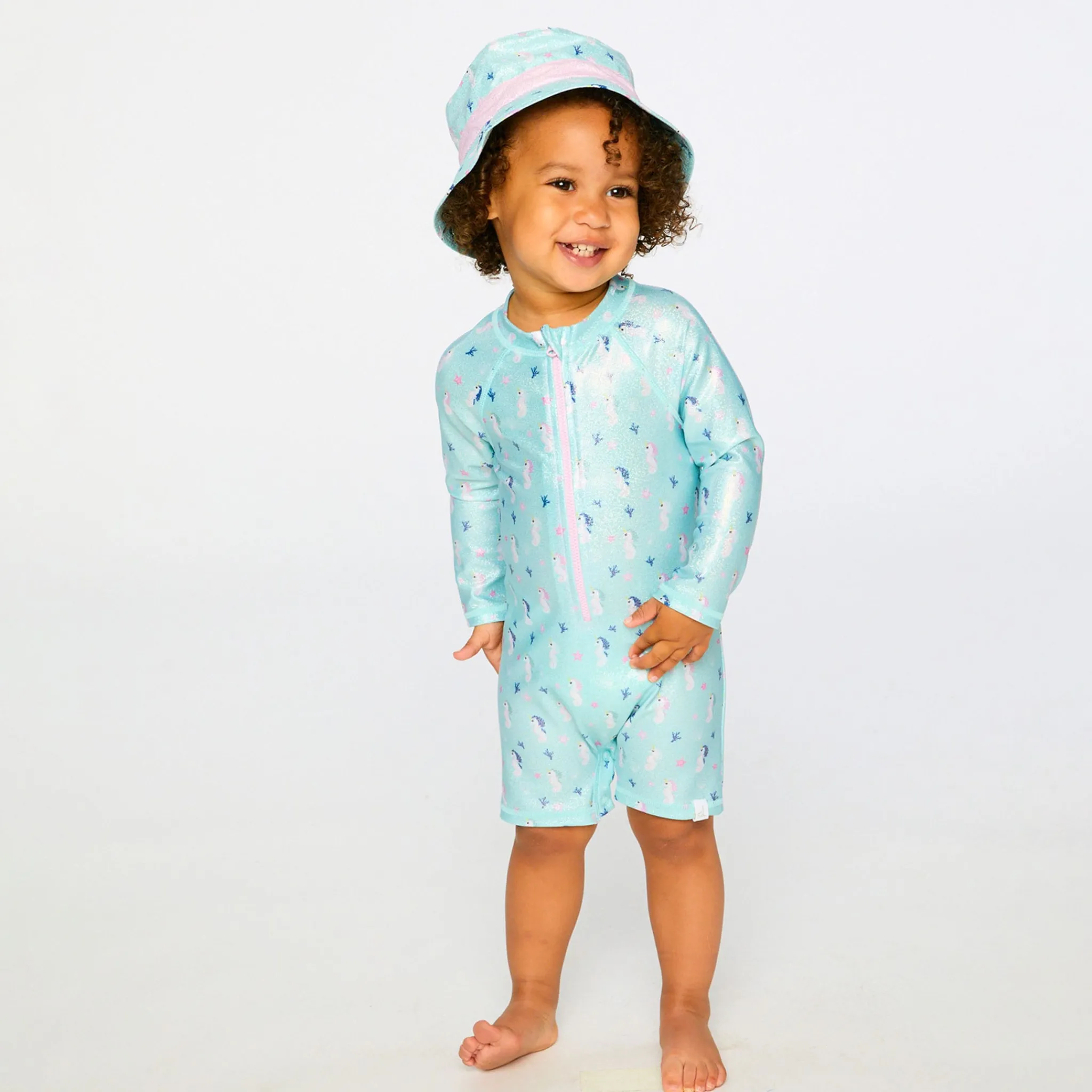 Deux par Deux Swimsuits>Seahorse Swimsuit 3-24m