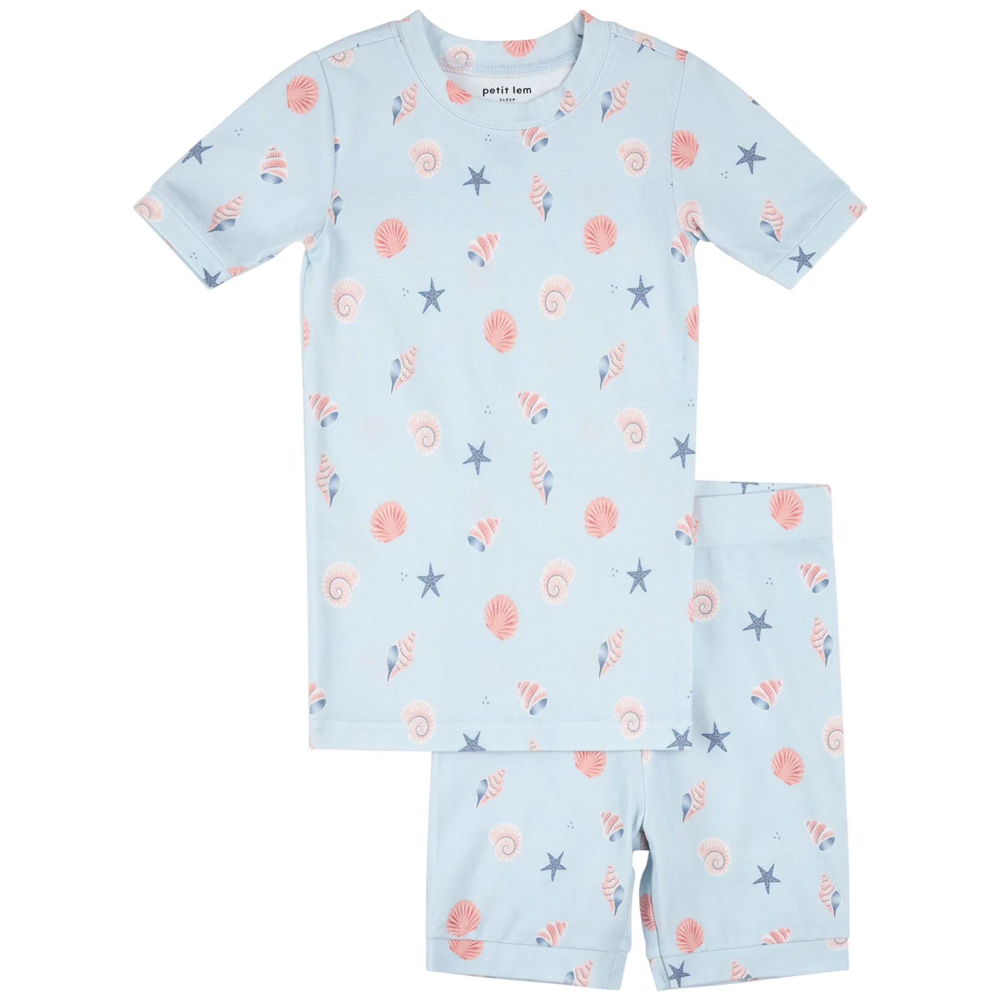 Kids Petit Lem Seashells Pajamas 2-6x