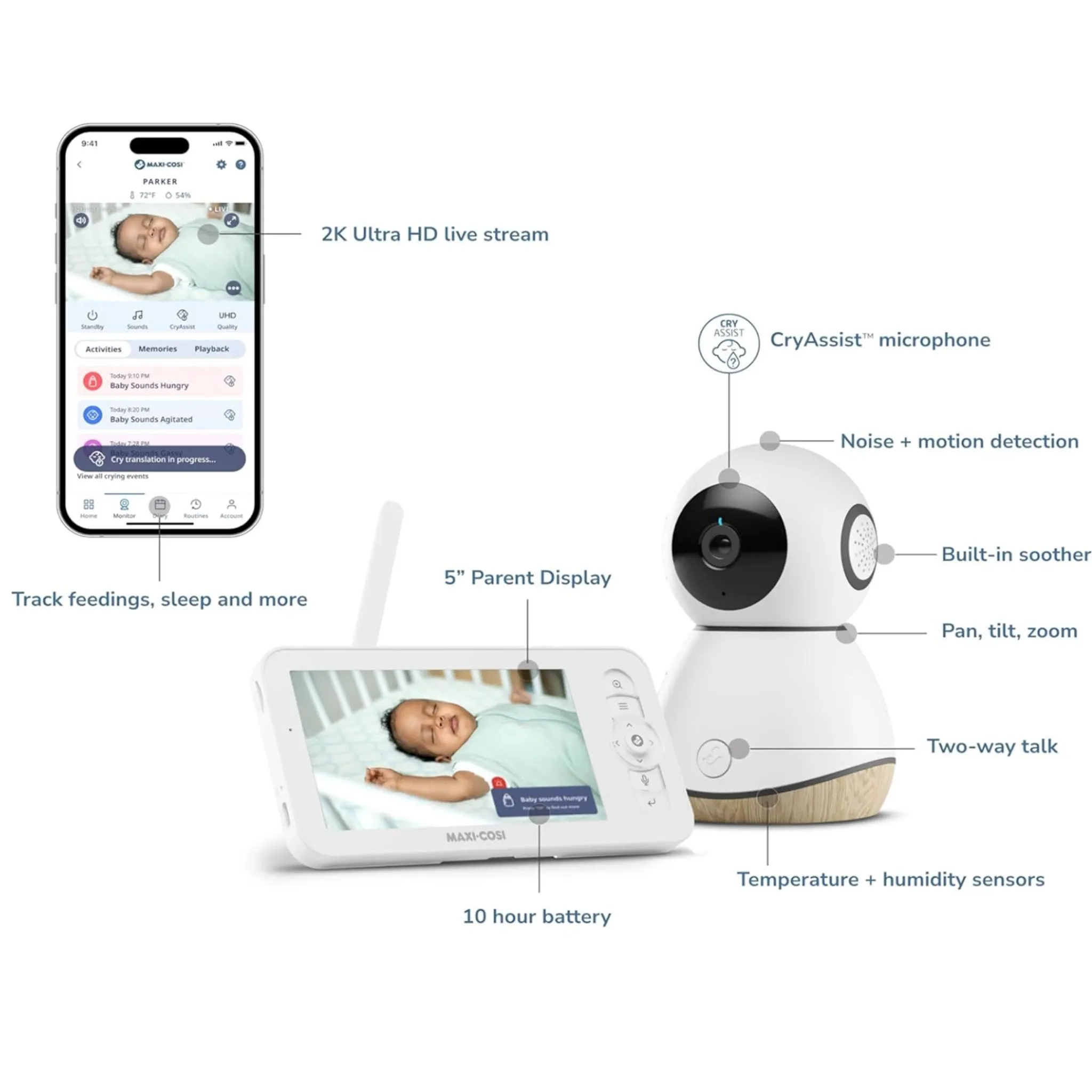 Maxi-cosi Monitors & Cameras>See Pro 360° Baby Monitor