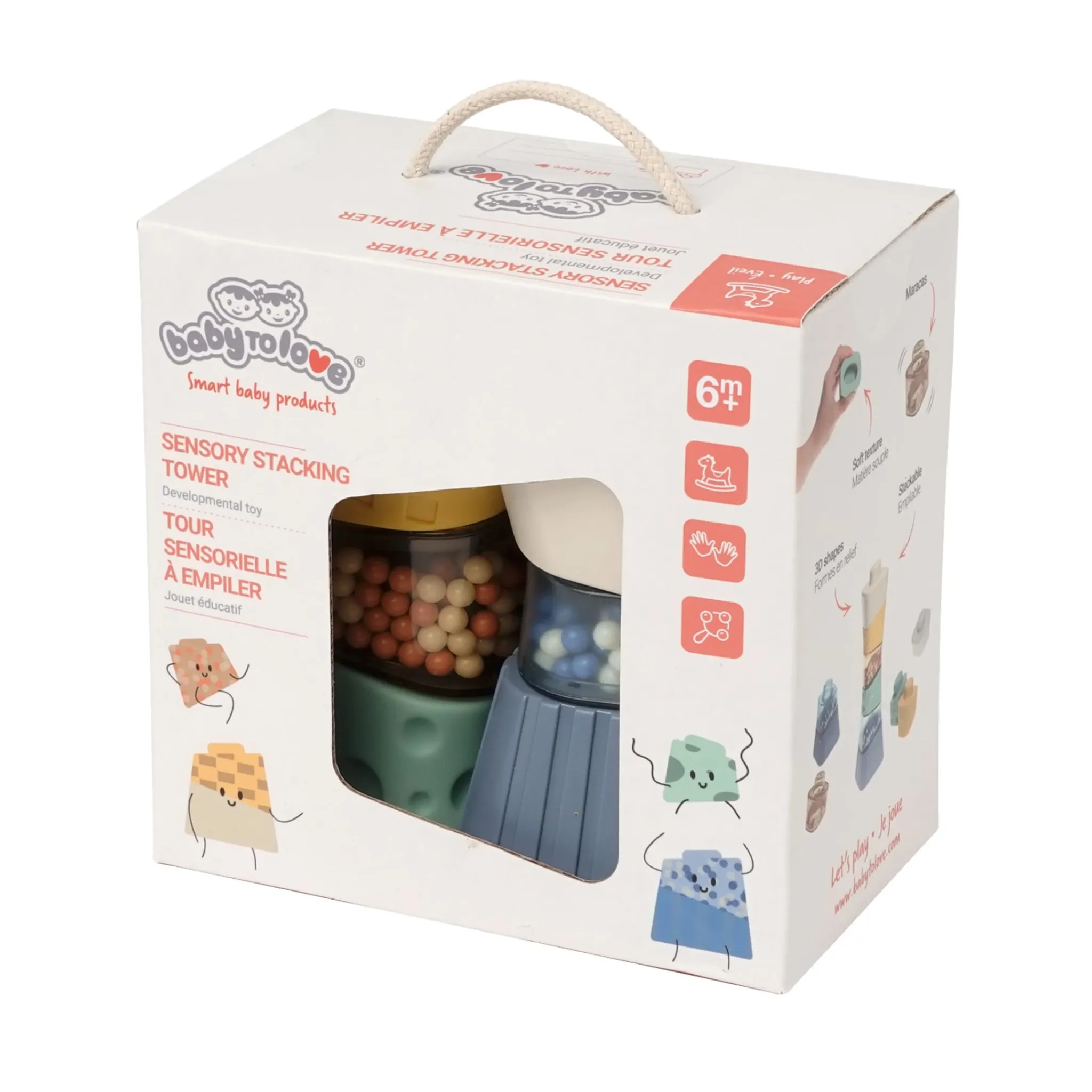 Baby To Love Developmental Toys|Balls & Stacking Toys>Sensory Stacking Tower