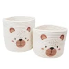 NOSTALGIA Storage>Set of 2 Baskets Teddy Bear