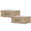 South Shore Nightstands>Set of 2 Nightstands - Primo Rustic Oak