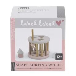 Label Label Shape Sorting Wheel -Pink
