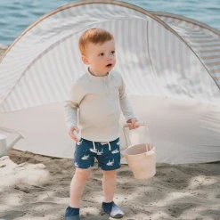 BOY Petit Lem Swimsuits>Sharks 2 Piece Long Sleeve Swimsuit 6-24m