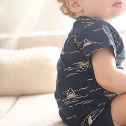 BOY Camp by Birdz Sharks Bodysuit 3-24m