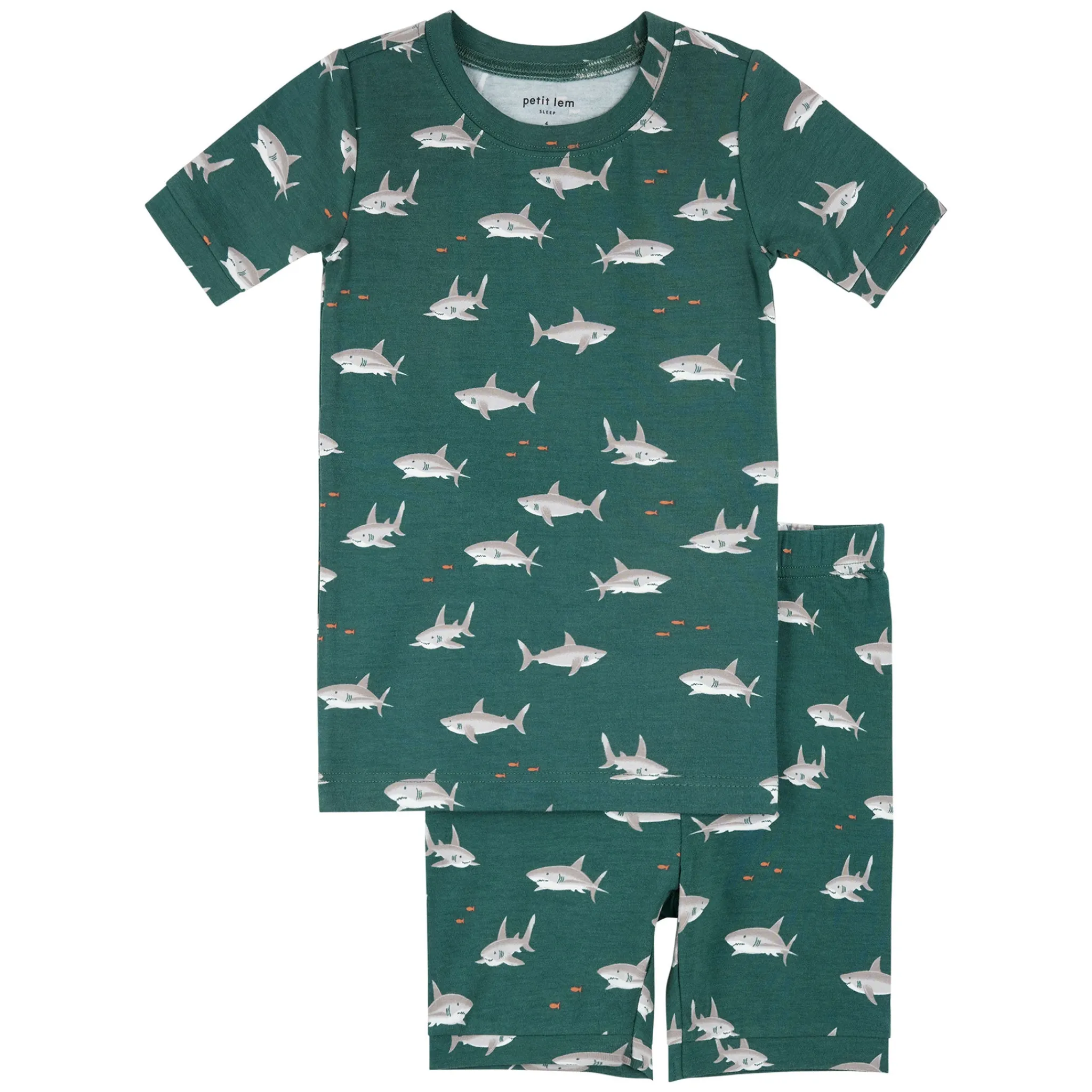 Kids/BOY Petit Lem Sharks Pajamas 2-7