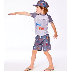 Kids/BOY Deux par Deux Sharks Rashguard 2-6y