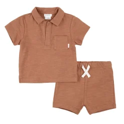BOY Firsts par Petit Lem Sharks Terry Set 3-24m