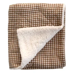 Kids Minika Sherpa And Muslin Blanket
