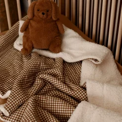 Kids Minika Sherpa And Muslin Blanket