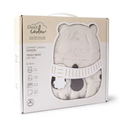 Kids/BOY Petit Coulou Snowsuits|Snowsuits>Sherpa Teddy Bear Gift Set For Baby (4 accessories)