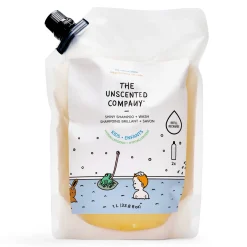 Kids The Unscented Company Body & Hair Care|Body & Hair Care>Shiny Shampoo + Wash - 1L Refill Bag