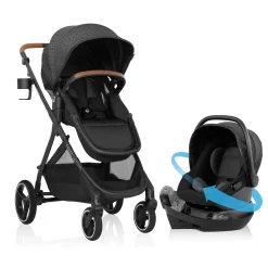 Kids Evenflo Shyft Intuiti Travel System with Revolve180 LiteMax NXT Car Seat - Black