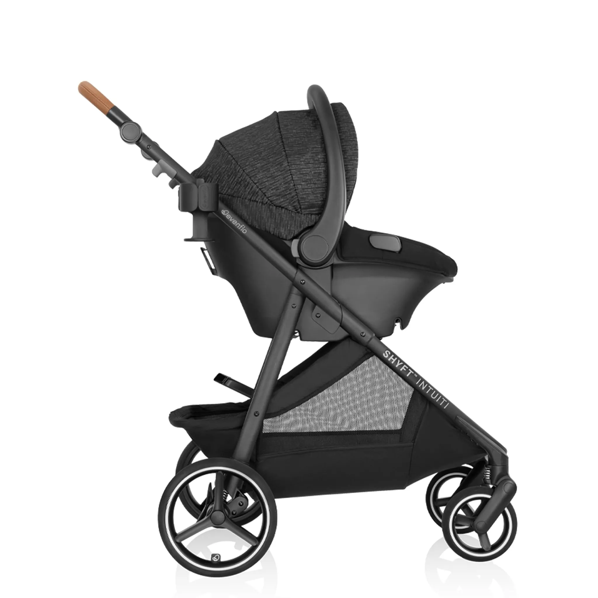 Kids Evenflo Shyft Intuiti Travel System with Revolve180 LiteMax NXT Car Seat - Black