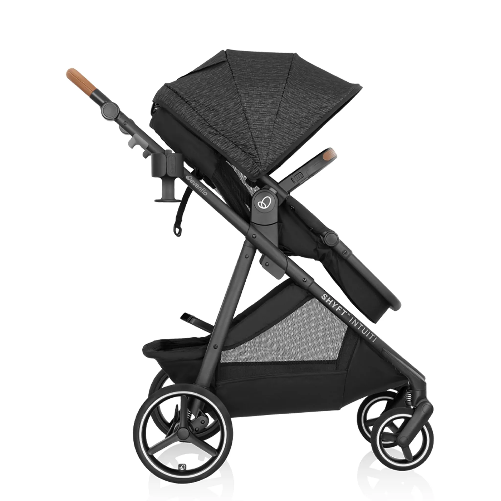 Kids Evenflo Shyft Intuiti Travel System with Revolve180 LiteMax NXT Car Seat - Black